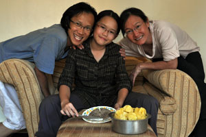 Robyn's 13th birthday was spent pretty much in the kitchen in a service paratment in Kampala, Uganda.