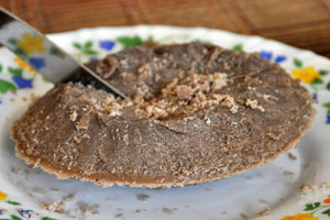 Steamed birthday cake, by Jin.