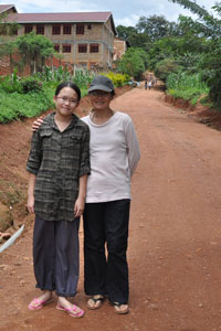 Robyn catching up with Mummy's height...