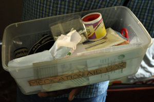 The only first aid box was in poor condition and also poorly stocked of needed medical supplies.