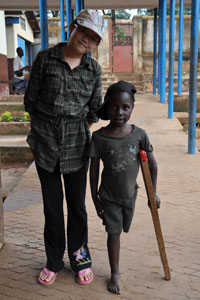 Robyn and kid at Home Of Joy