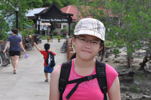 Robyn at Pulau Ubin