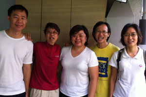 Christopher, Liz, Angie, Alvin and Vivienne