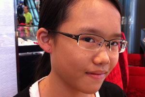 Happy Robyn with ear rings