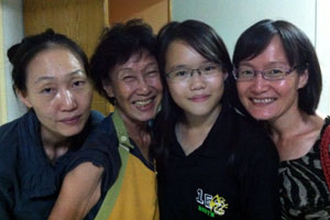 Jojo, Granny, Robyn and Jin