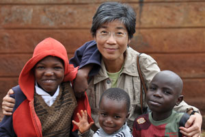 Anne Choo and the rescued street children