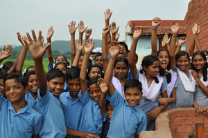 A warm JGD from the tribal kids at Kalchiti Middle School