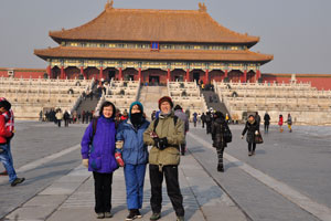 We were standing at the pavement once used only by the emperor of China.