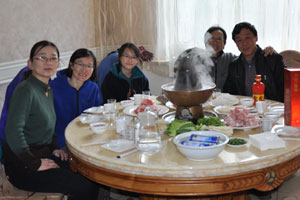 We made it back to ZhangJiaKuo and enjoyed a sumptuous lunch with Mr and Mrs Wu.