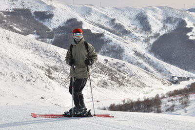 Alvin on blue slope