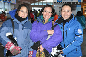 Thanks to 郝世花 for letting us stay for 3 nights in the Flower Ski School which she founded 2 years ago. 