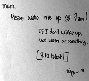 Memo by Robyn