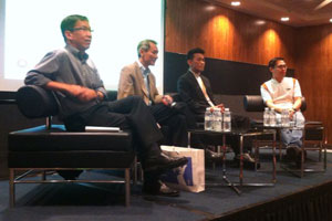 Richard at the panel for Q&A