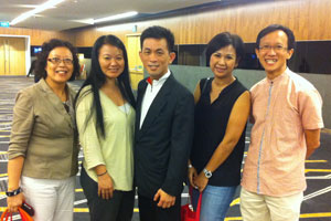 Mindy, Richard and Alvin with fellow parents