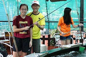 Prawning at East Coast Park