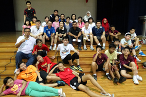 1st PSG badminton cum parents gathering session for 2014