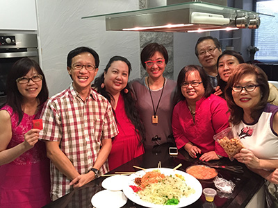 Thanks to Pauline and Tony for a cosy CNY celebration at their beautiful home