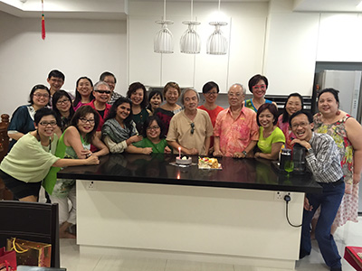The Clay-Street Gang also celebrated Mr Chew's brithday, with everyone joining in