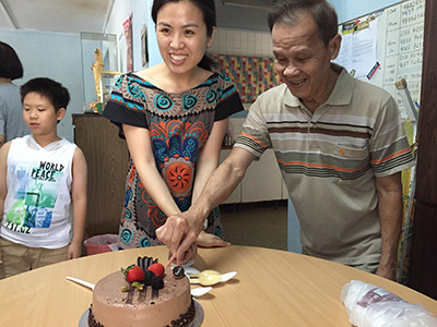 A week later on 18 Jan, we celebrated Grandpa's and Xiao Mei's birthdays at Jurong East